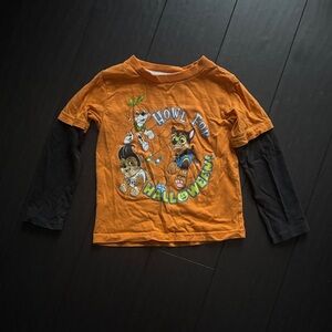 Nickelodeon Orange and Black Paw Patrol Halloween Tee